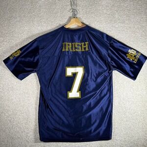 Vintage 2000s Notre Dame fighting Irish blue college football jersey Size L